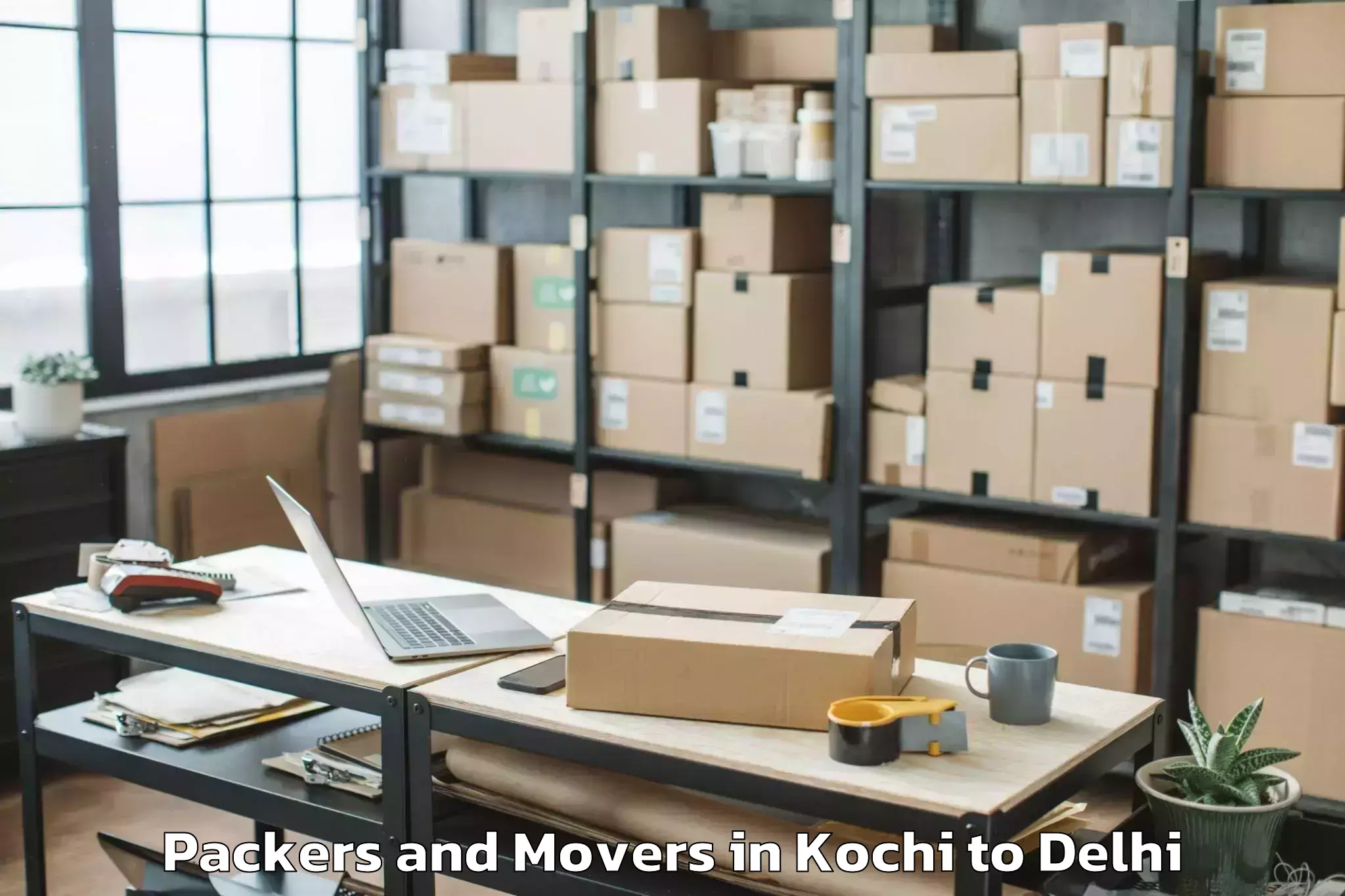 Book Your Kochi to City Centre Mall Dwarka Packers And Movers Today